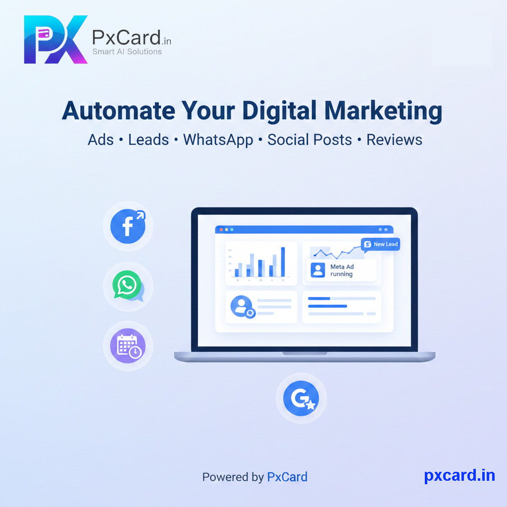 PxCard – Social & Ads Automation AI Tool